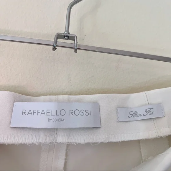 Raffaello Rossi Penny 6/8 Mid Rise Stretch Crop Trouser Pants White - Picture 5 of 9